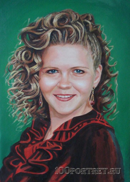 Портрет маслом на заказ женский