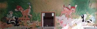 Роспись стен детской. Настенная роспись детской