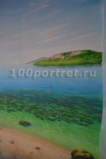 Роспись стены море Хорватии