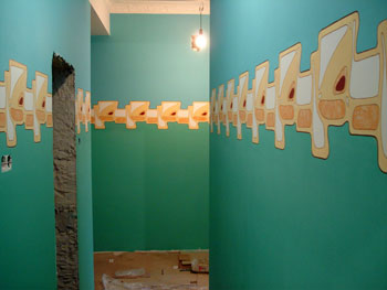 Настенная роспись коридора в стиле арт-нуво